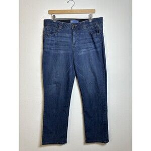 Democracy Womens "Ab" Solution Straight Leg Jeans, Size 14